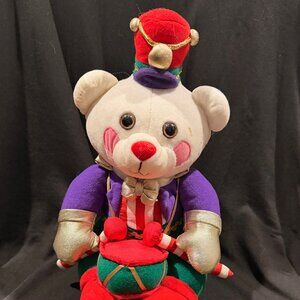 Vintage 1994 Avon Benson Bear Christmas Drummer